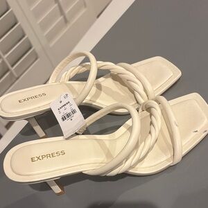 Express Women's Elegant Cream Heels